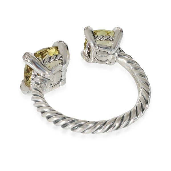 134845 bv David Yurman Chatelaine Bypass Lemon Citrines Ring in Sterling Silver