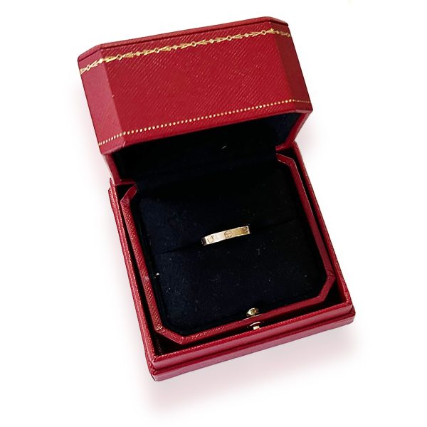 134964 box Cartier Love Wedding Band in 18K Rose Gold