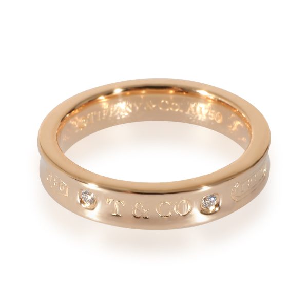 Tiffany Co 1837 Narrow Diamond Ring in 18K Rose Gold 002 CTW Tiffany Co 1837 Narrow Diamond Ring in 18K Rose Gold 002 CTW