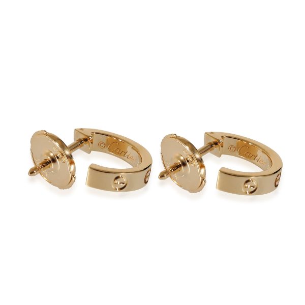 135033 bv Cartier Love Hoop Earrings in 18K Yellow Gold