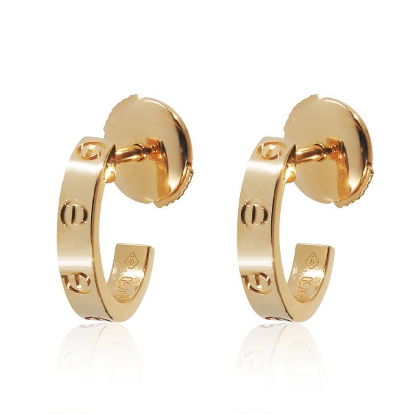 Cartier Love Hoop Earrings in 18K Yellow Gold Cartier Love Hoop Earrings in 18K Yellow Gold