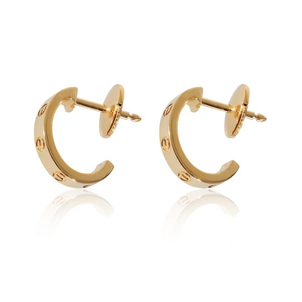 135033 sv Cartier Love Hoop Earrings in 18K Yellow Gold