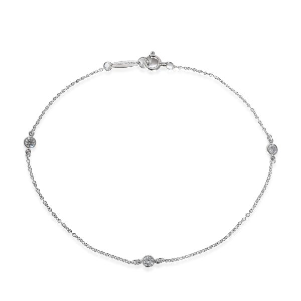 Tiffany Co Elsa Peretti Diamond by the Yard Bracelet in Platinum 015 CTW Tiffany Co Elsa Peretti Diamond by the Yard Bracelet in Platinum 015 CTW