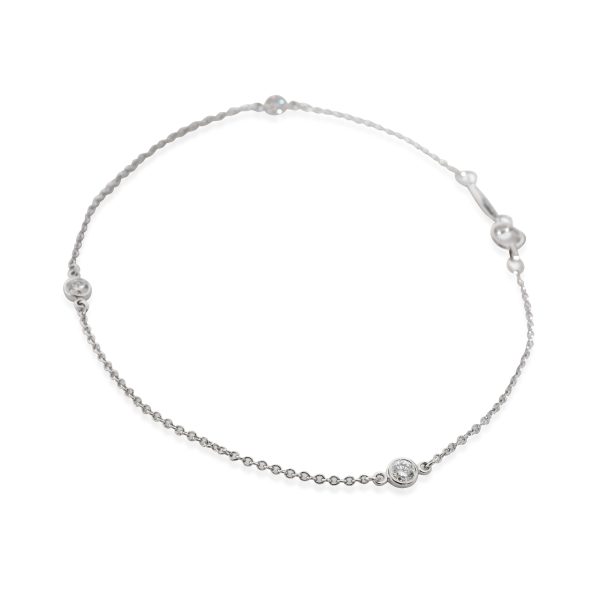 135142 sv f8ac94c9 a04f 4a18 9d1e 945951ac33bb Tiffany Co Elsa Peretti Diamond by the Yard Bracelet in Platinum 015 CTW