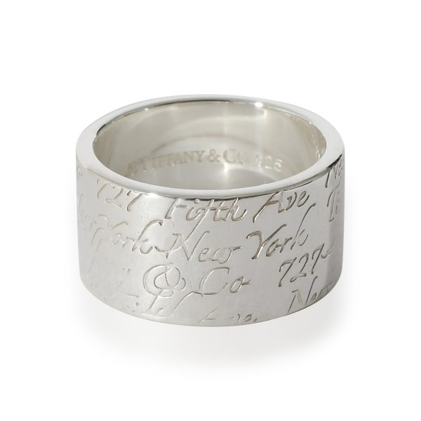 Tiffany Co Notes Wide Ring in Sterling Silver Tiffany Co Notes Wide Ring in Sterling Silver