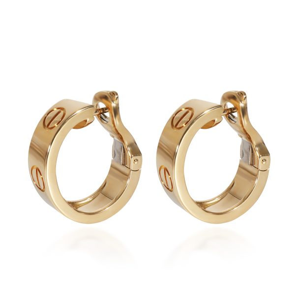 135180 sv b4174e85 4c3d 4792 a30a cda771d1ef30 Cartier Love Hoop Earrings in 18k 18K Yellow Gold