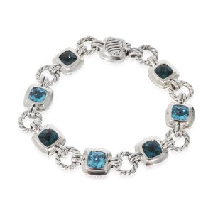 David Yurman Renaissance Topaz Bracelet in Sterling Silver Cart