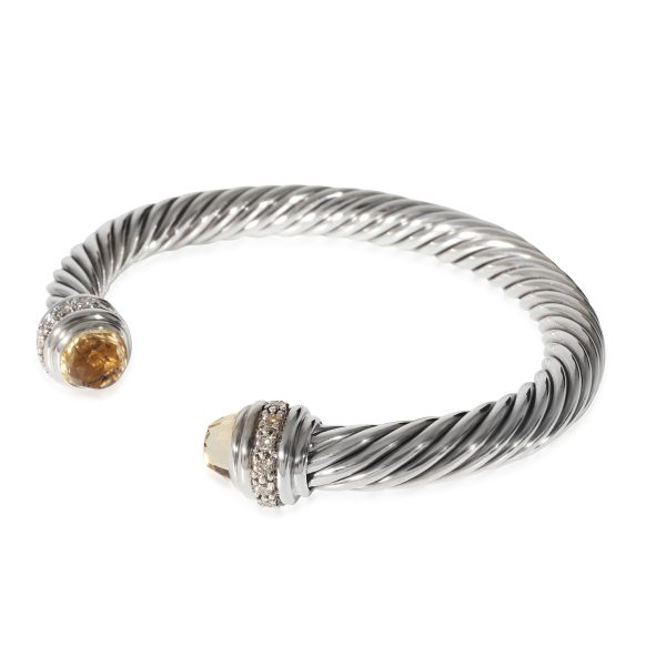 135216 sv 81d764eb abba 4e26 a173 52926c4dbca6 David Yurman Cable Bracelet With Citrine in Sterling Silver 041 CTW