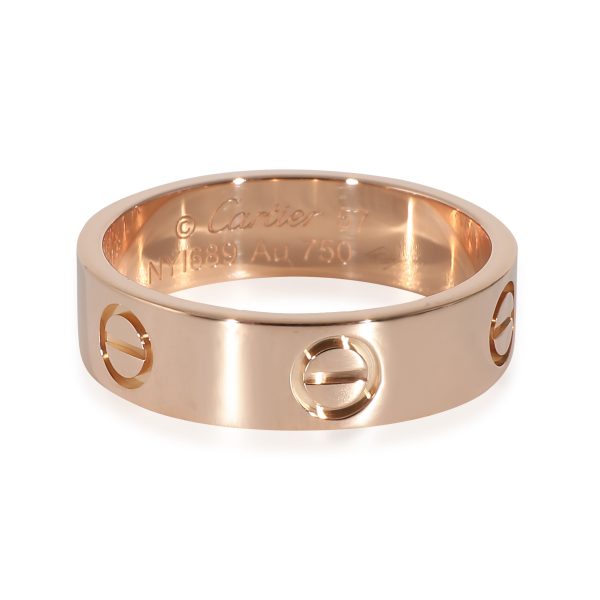 Cartier Love Ring in 18K Rose Gold Cartier Love Ring in 18K Rose Gold