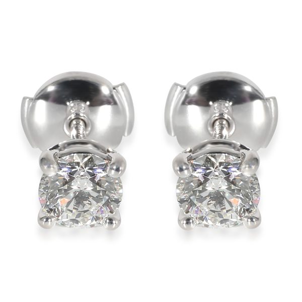 Tiffany Co Solitaire 4 Prong Diamond Earrings in Platinum 132 CTW Tiffany Co Solitaire 4 Prong Diamond Earrings in Platinum 132 CTW