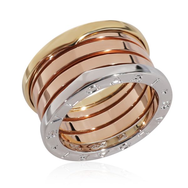 135329 pv BVLGARI Bzero1 Four Band Ring in 18k 3 Tone Gold