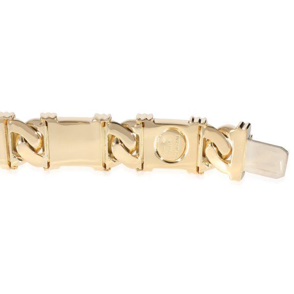 135330 clasp Tiffany Co Vintage Atlas Curb Linked Sections Bracelet in 18K Yellow Gold