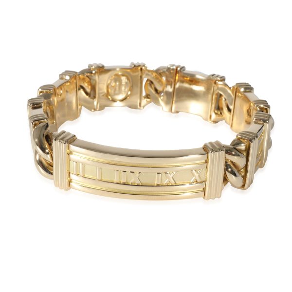 Tiffany Co Vintage Atlas Curb Linked Sections Bracelet in 18K Yellow Gold Tiffany Co Vintage Atlas Curb Linked Sections Bracelet in 18K Yellow Gold