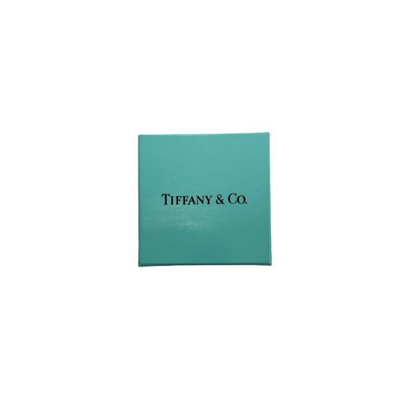 135333 box Tiffany Co Schlumberger Diamond X Ring in 18KT Yellow GoldPlatinum