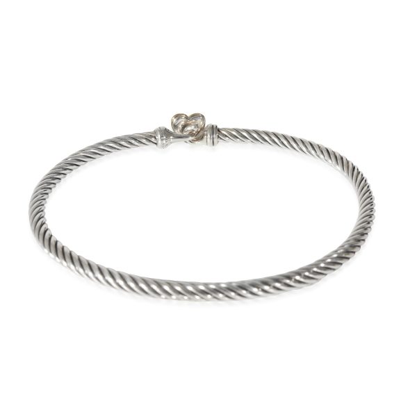 135338 bv eee5495b 6d3b 490f 92f4 49491461e649 David Yurman Cable Collectibles Heart Bracelet in Yellow GoldSterling Silver