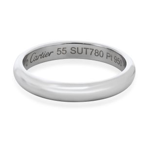 Cartier 1895 Wedding Band in Platinum Cart