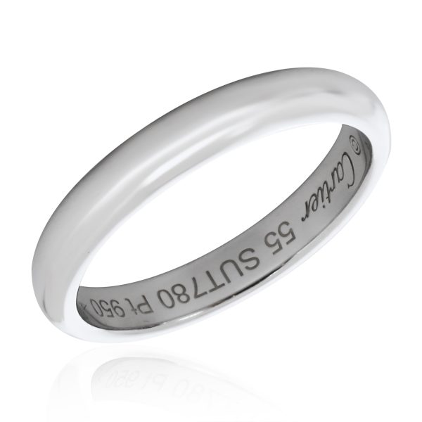 135495 pv Cartier 1895 Wedding Band in Platinum