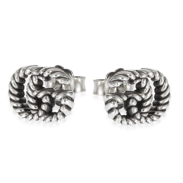 Gucci Double G Earrings in Sterling Silver Gucci Double G Earrings in Sterling Silver