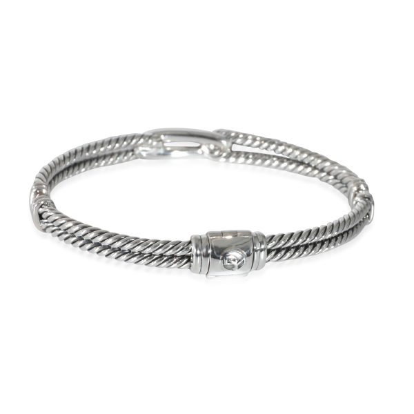 135568 bv 429ccfe4 202d 44af 9332 c8a53e903335 David Yurman Labyrinth Diamond Bracelet in Sterling Silver 027 CTW