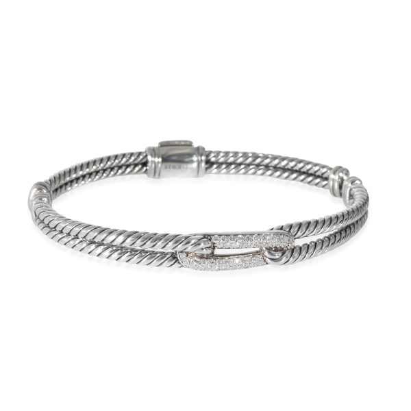 David Yurman Labyrinth Diamond Bracelet in Sterling Silver 027 CTW David Yurman Labyrinth Diamond Bracelet in Sterling Silver 027 CTW