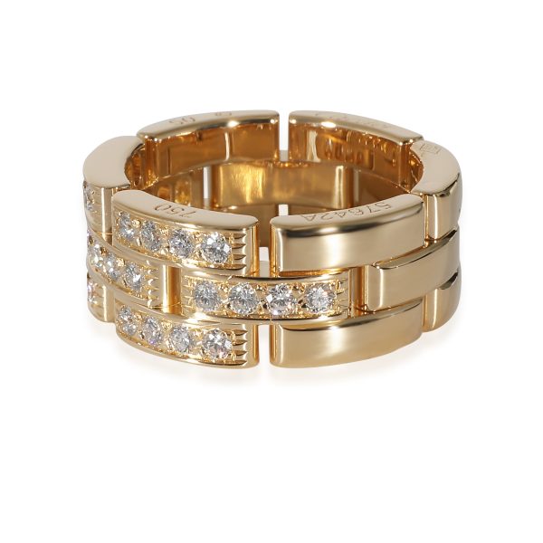 135642 sv e4ee2d3a 847b 438c 8082 79de7c3eec53 Cartier Maillon Panthere Band in 18k Yellow Gold 053 CTW