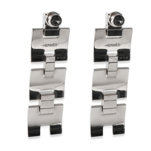 135729 bv 6ee3b037 40aa 4995 a6a5 0d9a7e113a47 Hermes Eileen Long Earrings Plated in Palladium