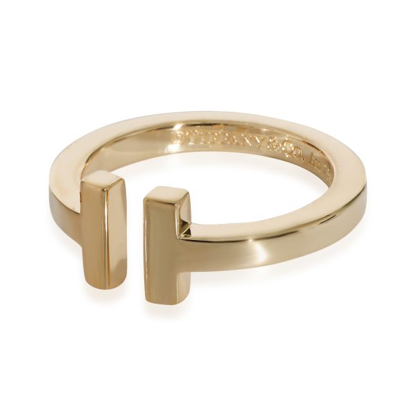 135741 sv Tiffany Co T Square Ring in 18K Yellow Gold