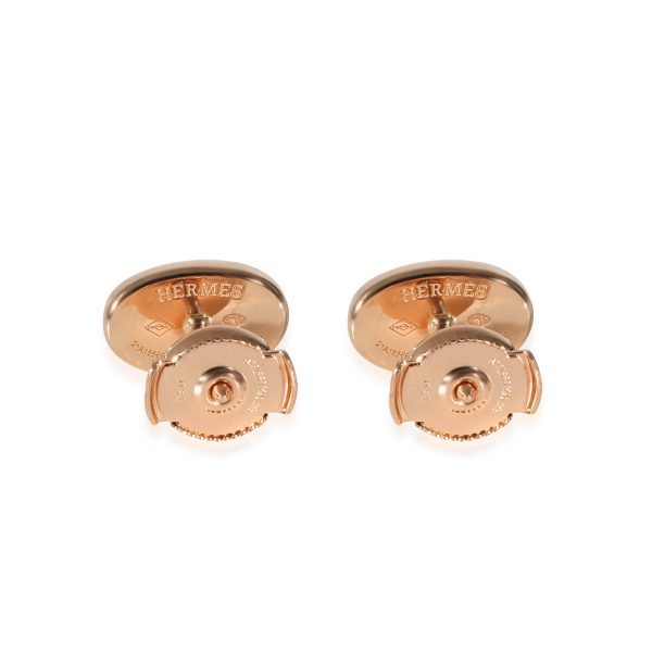 135813 bv Hermès Chaine dancre Earrings in 18k Rose Gold 018 CTW