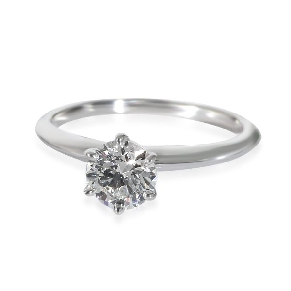 Tiffany Co Solitaire Diamond Engagement Ring in Platinum G VVS2 09 CTW Tiffany Co Solitaire Diamond Engagement Ring in Platinum G VVS2 09 CTW