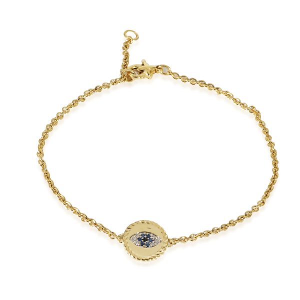 David Yurman Cable Collectibles Evil Eye Bracelet in 18K Yellow Gold 004 CTW David Yurman Cable Collectibles Evil Eye Bracelet in 18K Yellow Gold 004 CTW