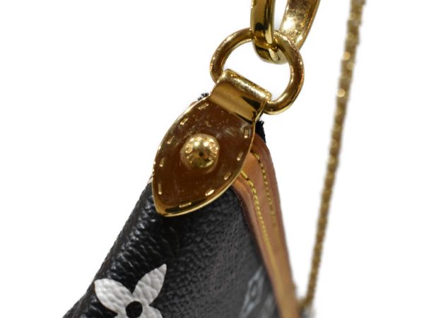 16 Louis Vuitton Pochette Mila MM Multicolor Noir Black Chain Shoulder Shoulder Bag