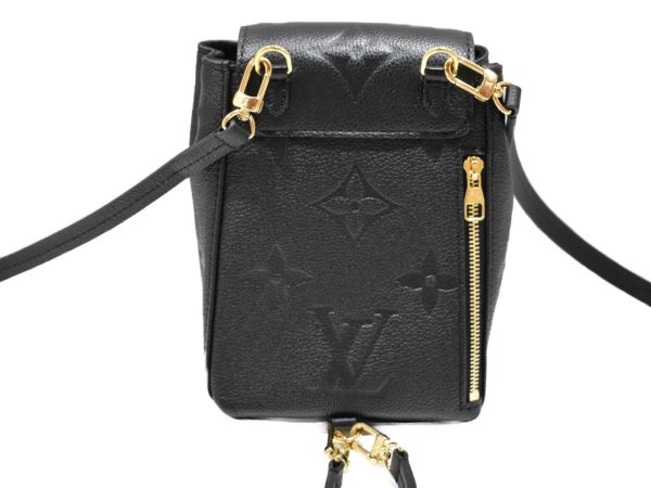 2 Louis Vuittion Tiny Backpack Empreinte Black Leather 2WAY Body Bag Bag Pack