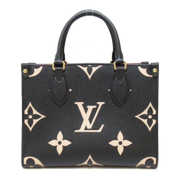2 Louis Vuitton Bicolor Emprene On The Go PM Shoulder Bag Calf Emprene Black