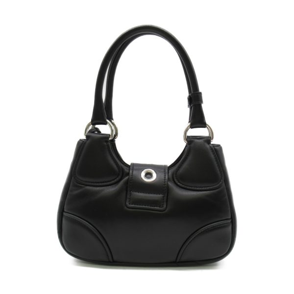 2 Prada Moon Padded Nappa Leather Shoulder Bag Black