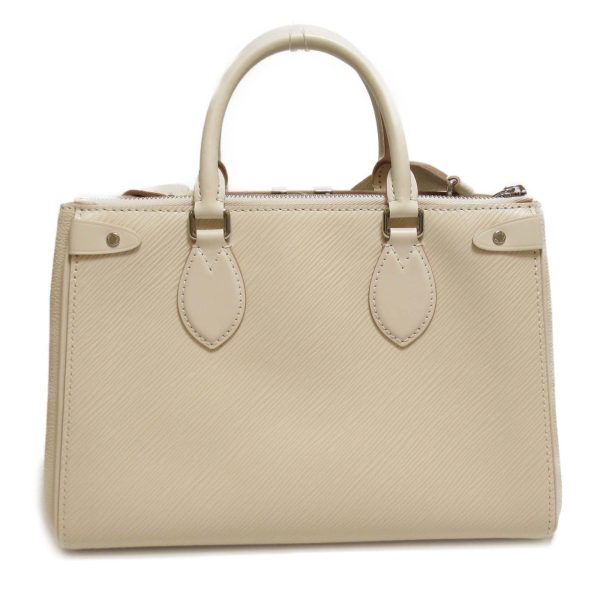 2 Louis Vuitton Grenelle PM Tote Bag Shoulder Bag Leather Ivory