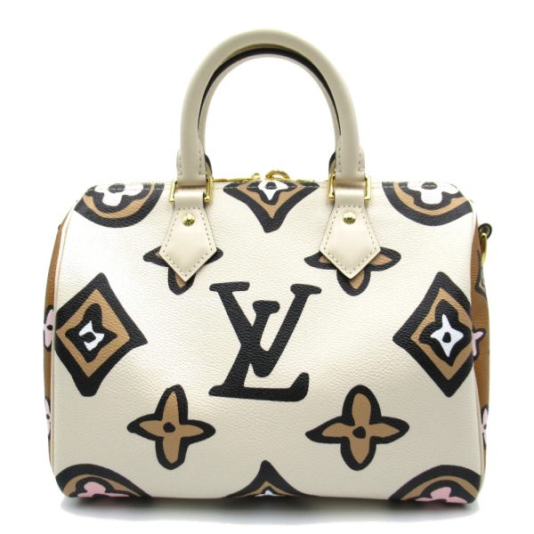 2 Louis Vuitton Speedy Bandouliere 25 Wild 2way Handbag Shoulder Bag White