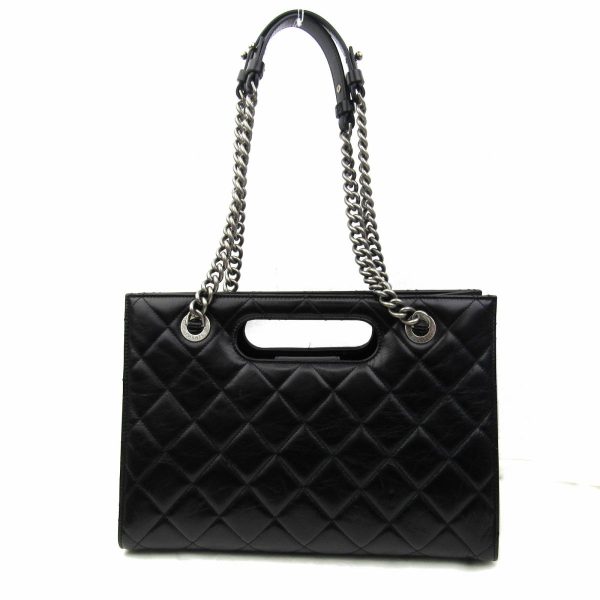 2 Chanel Boy Shoulder Bag Cowhide Calf Black