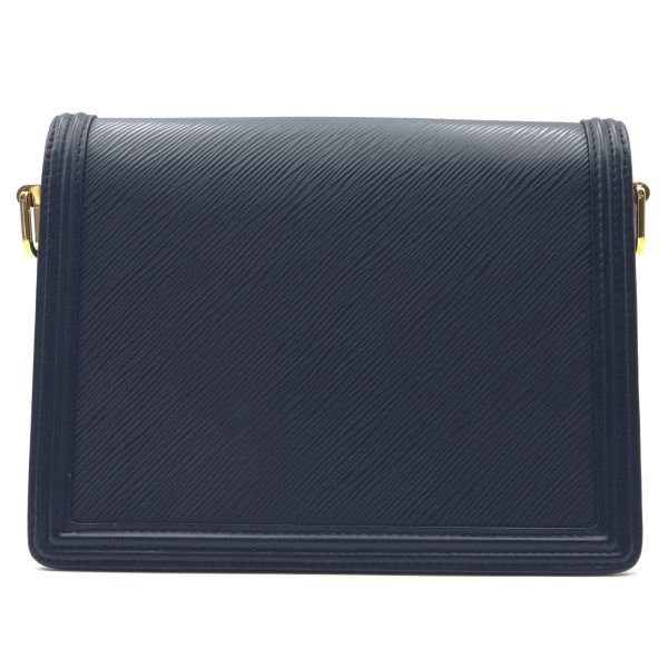 2 Louis Vuitton Dauphine MM Shoulder Bag Calf Epi Black
