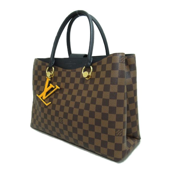 2 Louis Vuitton LV RIverside Shoulder Bag Canvas Damier Ebene Brown