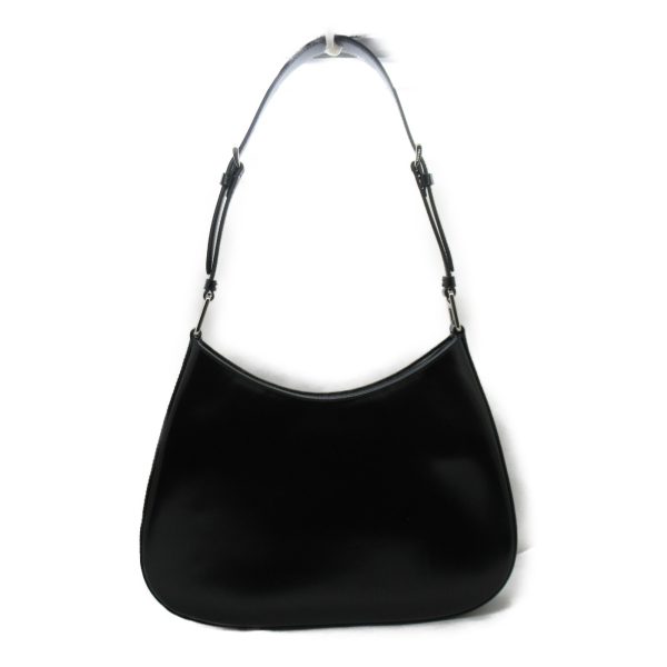 2 Prada Shoulder Bag Leather Black