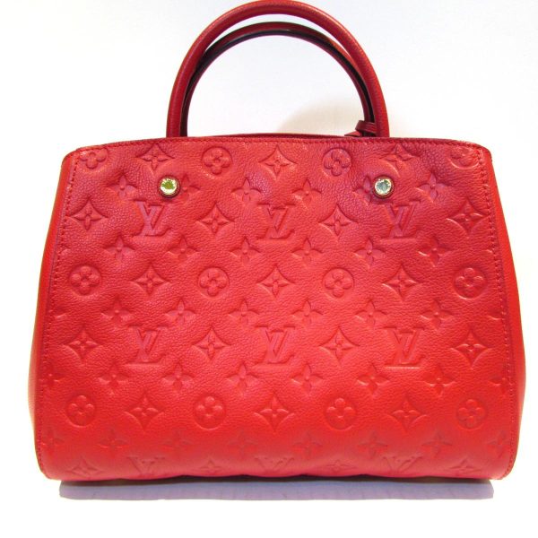 2 Louis Vuitton Montaigne MM Shoulder Bag Empreinte Sleaze Red