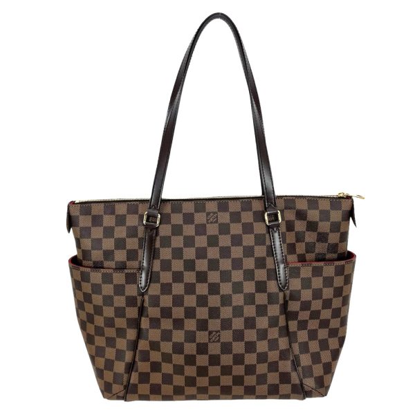 2 Louis Vuitton Totally MM Damier Ebene Shoulder Bag Brown