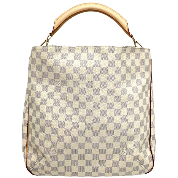 2 Louis Vuitton Damier Azur Sophie Shoulder Bag White