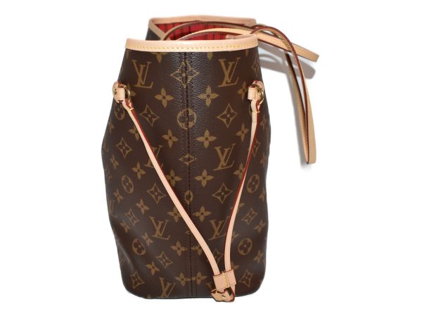 2 Louis Vuitton Neverfull MM MonogramBrown Coated Canvas Stylish Handbag