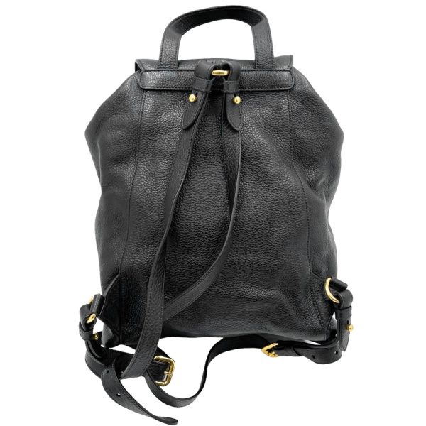 2000046246900447 14 Prada Rucksack Backpack Leather Black Gold Hardware