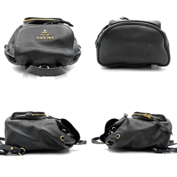 2000046246900447 15 Prada Rucksack Backpack Leather Black Gold Hardware