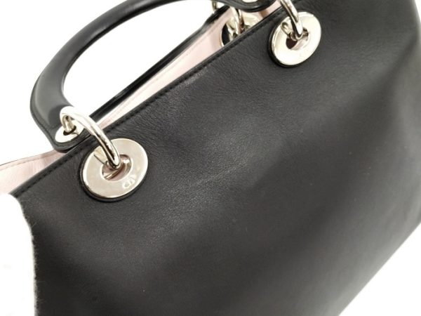 2000075258800032 8 Christian Dior Diorissimo 2way Handbag Shoulder Bag Leather Black