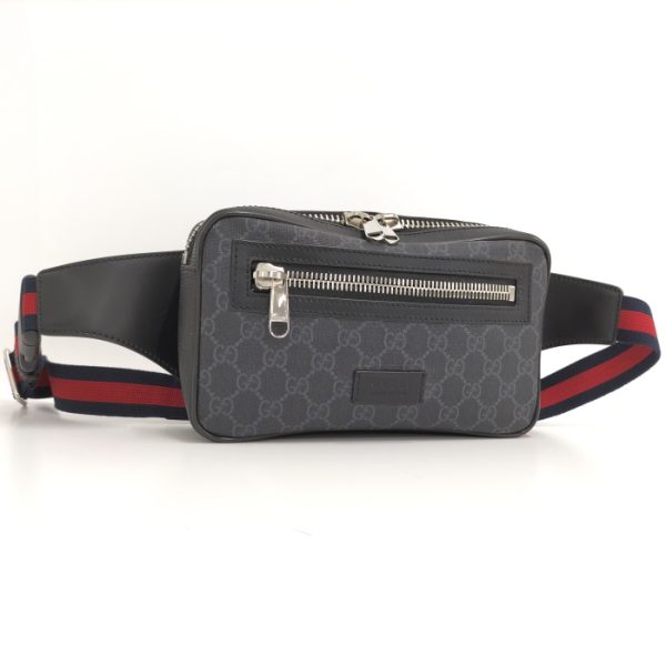 2000087252000544 1 Gucci Waist Bag Body Shoulder Bag GG Supreme Gray