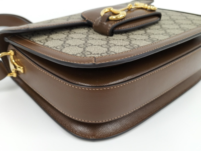 Gucci Horsepid 1955 Shoulder Bag GG Supreme Beige Brown - Image 3