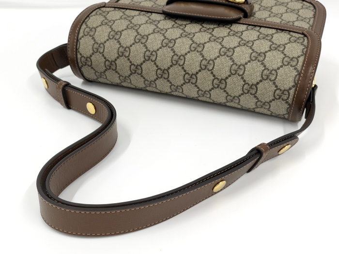 Gucci Horsepid 1955 Shoulder Bag GG Supreme Beige Brown - Image 4